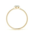 thumbnail image 2 of Angara Natural Moonstone Ring - Bezel Set Round Moonstone Stackable Ring in 14K Yellow Gold for Women (Ring Size = 11), 2 of 8