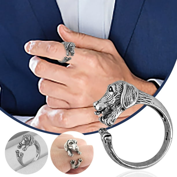 Tepsmf Rings For Women Long Ear Pug Vintage Ring Animal Ring Best Friend Gifts For Women Christmas Gifts Tepsmf Rings For Women Long Ear Pug Vintage Ring Animal Ring Best Friend Gifts For Women Christmas Gifts