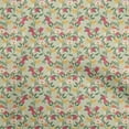 thumbnail image 1 of oneOone Rayon Dusty Green Fabric Florals Craft Projects Decor Fabric Printed By The Yard 56 Inch Wide, 1 of 4