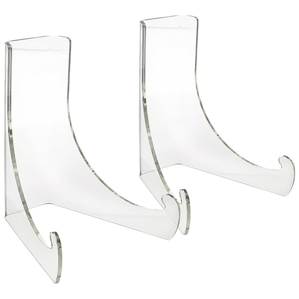 2 soportes de acrílico para placas de exhibición, soportes para placas de fotos, soportes transparentes para teléfonos celulares