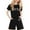 Black, variant on Outfits Baby Girl Printed Round Neck Short Sleeved T Shirt Girls Performance Suit,Pink,Size 3 -4 Years