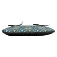 thumbnail image 3 of Tribal Chair Seating Cushion Set of 6, Inspired Pattern with Colorful Motif Geometric Elements Illustration, Seat Pads for Office with Anti-slip Backing, 16"x16", Multicolor, by Ambesonne, 3 of 7