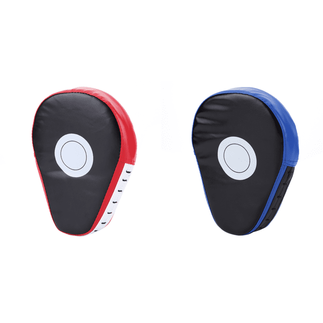 Manoplas de kickboxing transpirables con objetivo de 5 dedos para gimnasio (negro y rojo)