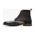 thumbnail image 4 of Stacy Adams Finnegan Wingtip Lace Up Boot Suede Leather Navy Multi 25427-492, 4 of 7
