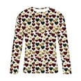 thumbnail image 5 of Valentine Sweater for Women Men 3D Ugly Heart Sweater Tie Dye Rainbow Swirl Heart Long Sleeve T-Shirt, 5 of 5