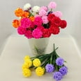 thumbnail image 2 of Farfi 1 Branch Faux Flower No-watering Fresh-keeping 7 Heads Indoor Outdoor Elegant Fake Hydrangea Flower Party Decor (Dark Purple), 2 of 13