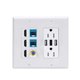 thumbnail image 2 of Tomacorriente Placa de Pared Cargador USB,2 Toma de Corriente 15A con, 2 of 2