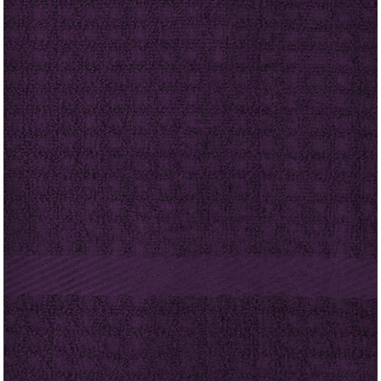 Double Layer Striped Dishcloths - Purple (Set of 4)