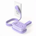thumbnail image 1 of Portable Power Strip with Surge & -Controlled Outlets - Compact Travel Plug Adapter, 2 AC Outlets & 3-Port USB (1 USB-C), Overvoltage/Overcurrent/Overcharge,, 1 of 12