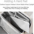 thumbnail image 4 of Stylish Handheld Partitioned Cosmetic Bag with Mirror, Waterproof Standing Makeup Organizer, Large Capacity Travel Toiletry Bag, Portable Desktop & Travel Use, 4 of 6