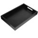 thumbnail image 2 of Wooden Rectangular Tea Cup Tray Wood Serving Tray With Handle for Home Restaurant, 2 of 3
