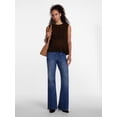thumbnail image 3 of Scenario Women's Texture Peplum Tank Sweater, Lightweight, Sizes XS-XXXL, 3 of 6