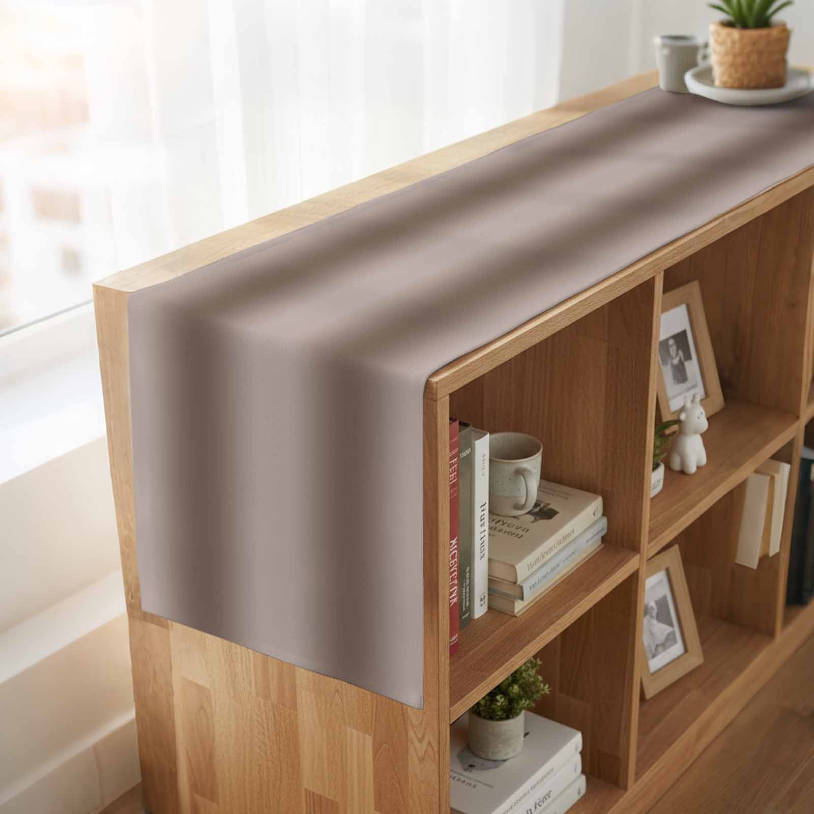 Brown Ombre Table Runner 70 Inches Long,Modern Abstract Art Farmhouse Gradient Cotton Linen Table Runners Dresser Scarves,Decorative Tabletop Scarf Furniture Cover for Home Dinner Party 13"x70"