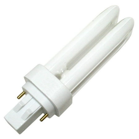 

GE 97586/975865 4-Pack F13DBX23/827/ECO 13-Watt Quad-Tube Compact Fluorescent Light Bulb 2700K 810 Lumens T4 shape GX23-2 2-pin base