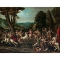 thumbnail image 3 of Claude Déruet 24x19 Black Modern Framed Museum Art Print Titled - Triumph of the Amazons (1620s), 3 of 5