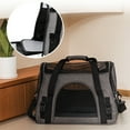 thumbnail image 4 of Tvtnvo Dog Carrier Pet Carrier Portable Dog Travel Bag Breathable Scratch Resistant Mesh Head Out Safety Opening Lightweight Shoulder Tote for Travel Walking Shopping Gray 16.1x12.2x9.4in, 4 of 5