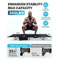 thumbnail image 5 of Gonex 31.5" Wide Folding Camping Cots for Adults, 350lbs Capacity Portable Sleeping Bed with Side Storage Bag Camp Bed for Outdoor Travel Beach, Black, 5 of 9