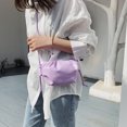 thumbnail image 1 of Bolsa Bolso de hombro de nube para mujer, bolso de mano de día de PU, bolso cruzado sólido (púrpura) JShteea Para Estrenar, 1 of 7