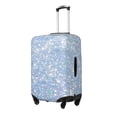 thumbnail image 2 of Vsdgher White Bule Glitter Print Luggage Cover Washable Suitcase Cover Protector Anti-scratch Suitcase cover Fits 18-32 Inch Luggage, 2 of 8