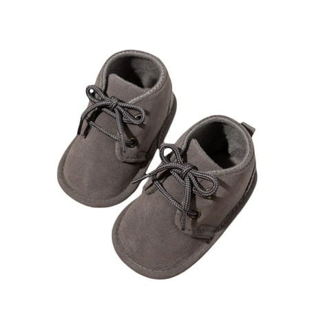 

IZhansean Newborn Baby Boy Girl Velvet Booties Anti-slip Rubber Sole Toddler Shoes Casual First Walkers Shoes