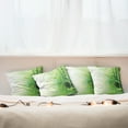 thumbnail image 7 of Ambesonne Japanese Throw Pillow Cover 4 Pack, Spa Themed Trees and Blurs, 18", Pale Yellow Green, 7 of 7