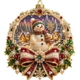 thumbnail image 2 of Christmas Pearl Diamond Painting Suncatcher Kit, Acrylic DIY Diamond and Pearl Art Painting, Christmas Diamond Painting Hanging Pendant for Home Wall Decor, 2 of 5