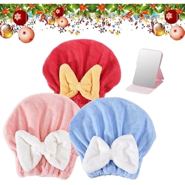 wonima11 Super Absorbent Hair Towel Wrap, 2026 New Hair Towel Wrap Women Quick-Drying Hair Towels, Soft, Wet Hair Towels Wrap for Women (3pcs-G)