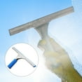 thumbnail image 5 of Uxcell Shower Window Squeegee Stainless Steel All Purpose Cleaning Tool 11.81 Inch Blue, 5 of 6
