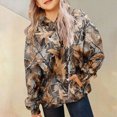 thumbnail image 5 of Staki Girl's Camo Hoodies Long Sleeve Camouflage Print Hooded Sweatshirts Pullover Vintage Tops Streetwear 2-12Y(Gold,9-10 Years), 5 of 6