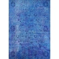 thumbnail image 1 of Ahgly Company Machine Washable Indoor Rectangle Industrial Modern Blue Orchid Blue Area Rugs, 2' x 3', 1 of 7