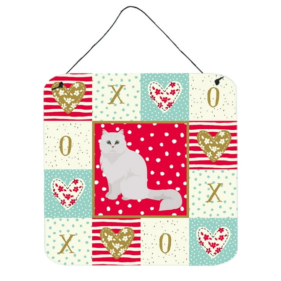 Chinchilla Persian Longhair Cat Love Wall or Door Hanging Prints