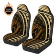 thumbnail image 7 of Garronmavis Polynesian 2 Piece Fluffy Car Seat Covers Sets Bucket Seat Cover for Vehicle Interior Decor Stretchy Driver Seat Covers, 7 of 7