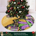 thumbnail image 6 of GZHJMY Mardi Gras Christmas Tree Skirt, Tree Skirt for Holiday Party Home Christmas Day Ornaments 36", 6 of 6