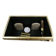 Ebros Gift Matte Gold Ark ofCovenant 24.25” Polyresin Sculpture