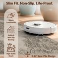thumbnail image 6 of Design&I 2'x3' Washable Doormat Ultra-Thin & Non-Slip Skid-Resistant Faded Neutral Field Interlocking Motifs Decorative Border Vintage for Entryway, Indoor, 6 of 7