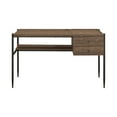 thumbnail image 4 of Lawtey 2-drawer Writing Desk with Outlet Aged Walnut, 4 of 8
