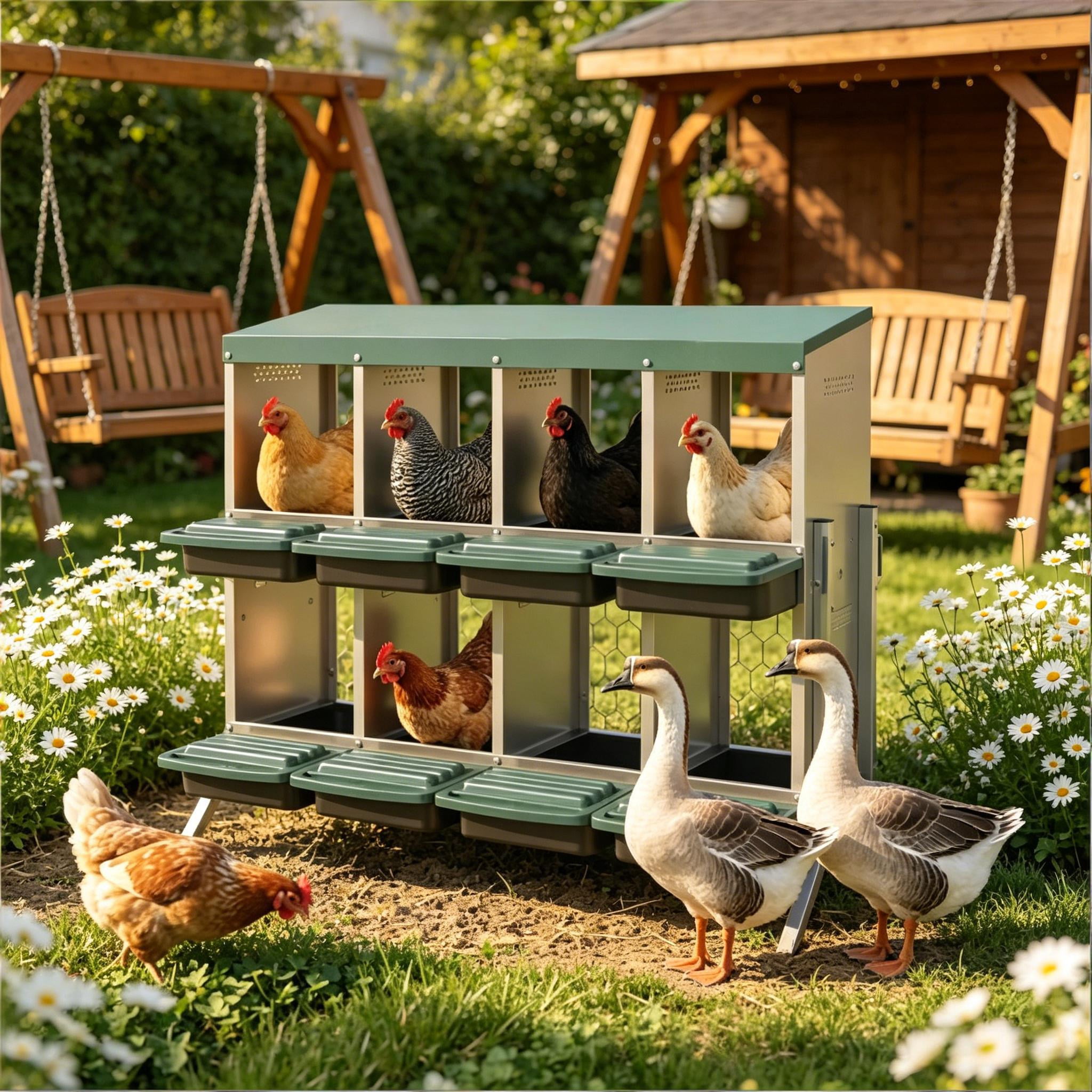 Egg Laying Boxes, Metal Chicken Nesting Boxes