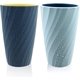 thumbnail image 1 of Paquete de 2 vasos de baño irrompibles, suaves y duraderos, vaso para cepillo de dientes (azul claro y azul oscuro), 1 of 5