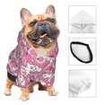 thumbnail image 3 of Fotbe Cute Rabbit Sudadera con Estampado para Perros Pequeños – Suéter con Capucha para Mascotas, Tela Suave de Forro Polar con Bolsillo-Small, 3 of 7