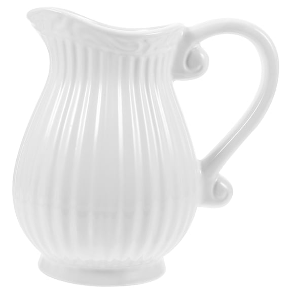 Nadi European Style Pitcher Shaped Vase Farmhouse Pitcher Ceramic Flower Vase For Home Office