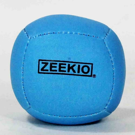 Zeekio Lunar Juggling Ball - 110g Professional UV Reactive 6 Panel Ball - Single Ball (Solid Blue)