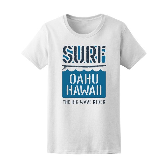 Surfing Hawaii Vintage Graphic Tee Women's -Image by Shutterstock