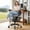 Gray, variant on COOLHUT High Back Office Chair with Flip-Up Armrests, PU Leather Executive Ergonomic Computer Chair, Features Lumbar Support, Adjustable Foot Ring for Standing Desks, Home Offices, Black