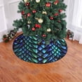 thumbnail image 2 of FMSHPON Colored Dragon Scales Xmas Christmas Tree Skirt Stand Mat for Holiday Party Decoration Indoor Outdoor 36 inches, 2 of 3