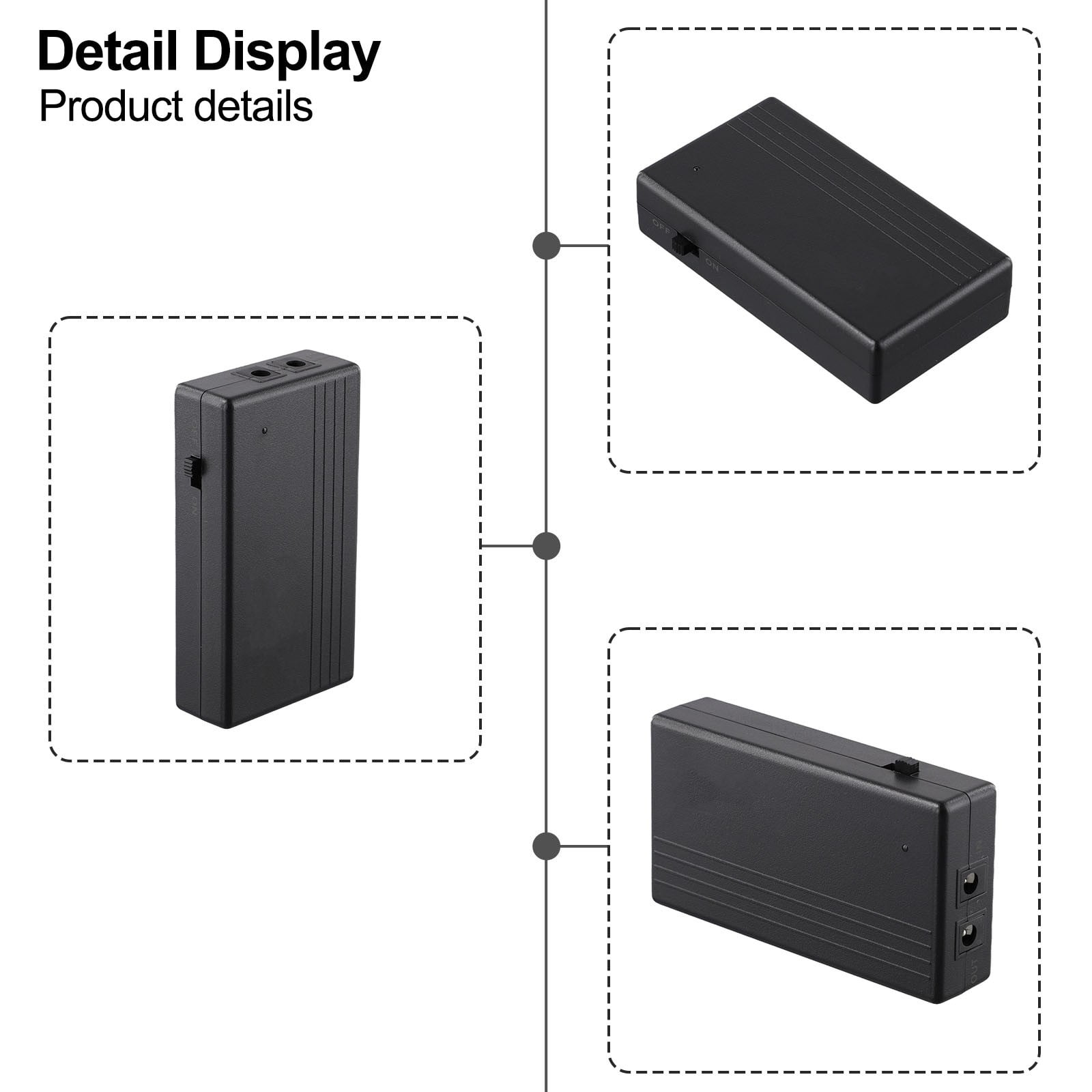 7800Mah Ups Mini Uninterruptible Power Supply Portable Battery Backup 24W 12V2A With Battery Protection Board Accessories