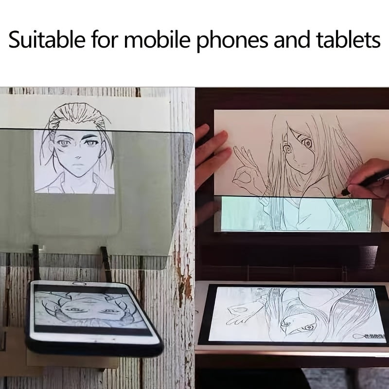 Creative Drawing & Sketching Tool Set With Projection Board - Compatible With Phones & Tablets, Ideal For Artists And Hobbyists