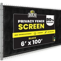 JayDee Orion 6' x 100' Privacy Screen Fence, Black