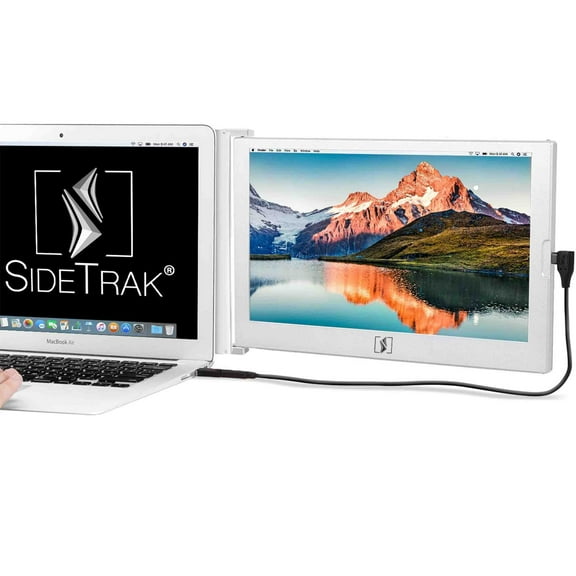 SideTrak Slide Portable Monitor for Laptop 12.5" FHD 1080P IPS Attachable Second Laptop Screen | Efficient USB Power | Compatible with Mac, PC, Chrome 13"-17" Laptops | Patent Pending