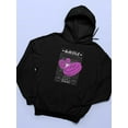 thumbnail image 3 of Flying 3D Smiles Techno Style Hoodie Women -Image by Shutterstock, Female XX-Large, 3 of 4