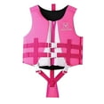 thumbnail image 3 of Gelikeya Kids Life Jackets Toddler Swim Vest Solid Color Boys Girls Floaties Flotation Training Safety Vest for Swimming Pool 50-90 lbs Hot Pink 1-6 Years, 3 of 4